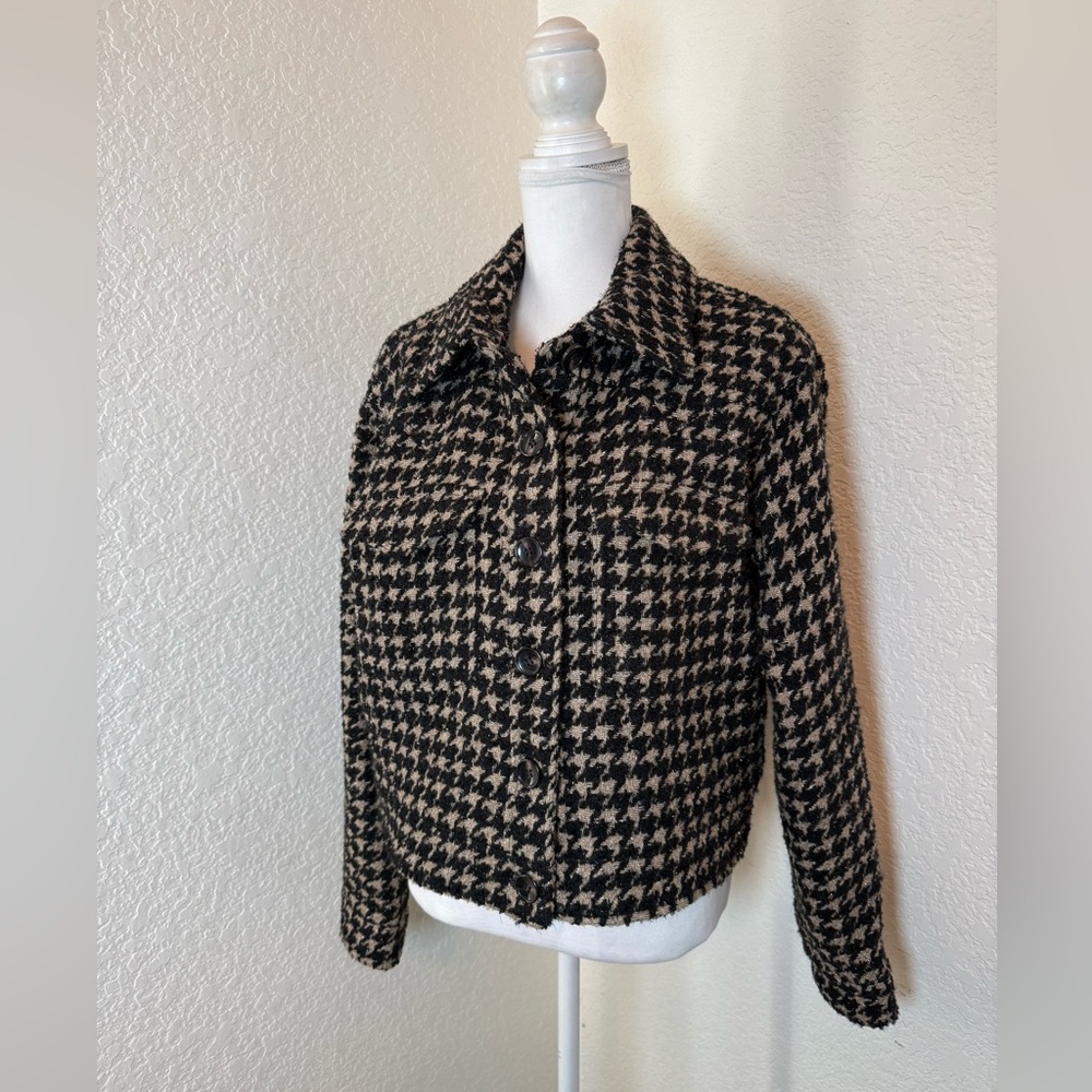 Anthropologie Avec les‎ filles houndstooth blazer. Size L